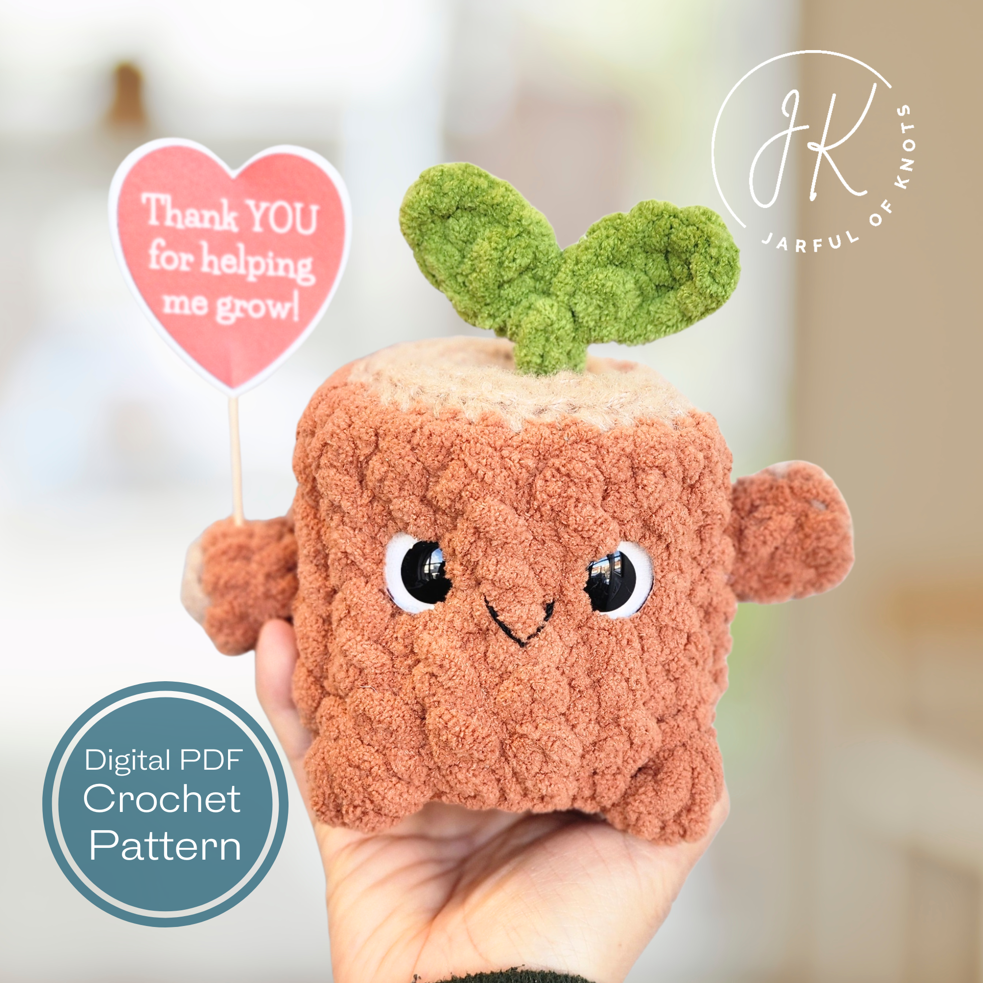 Stumpy the Tree Stump Plushie Crochet Pattern