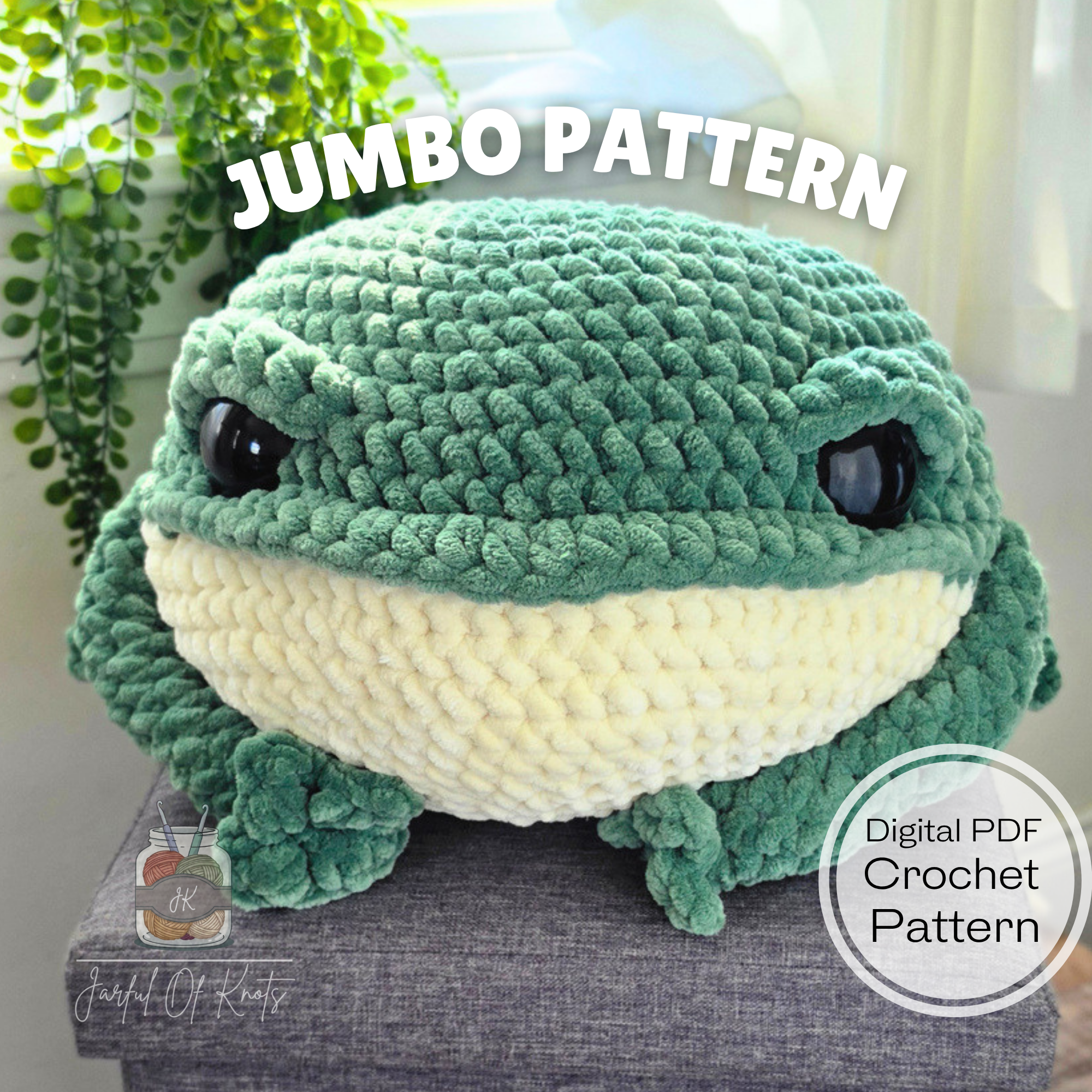 Jumbo Frog Pattern (Digital PDF)
