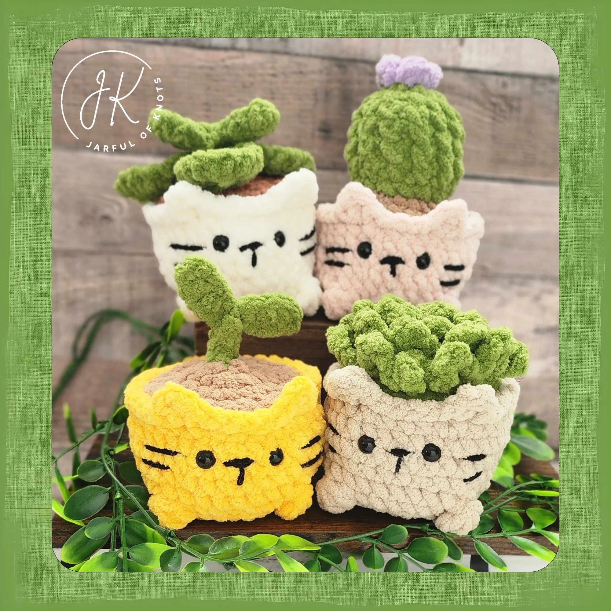 4-in-1 Cat Planter Pattern