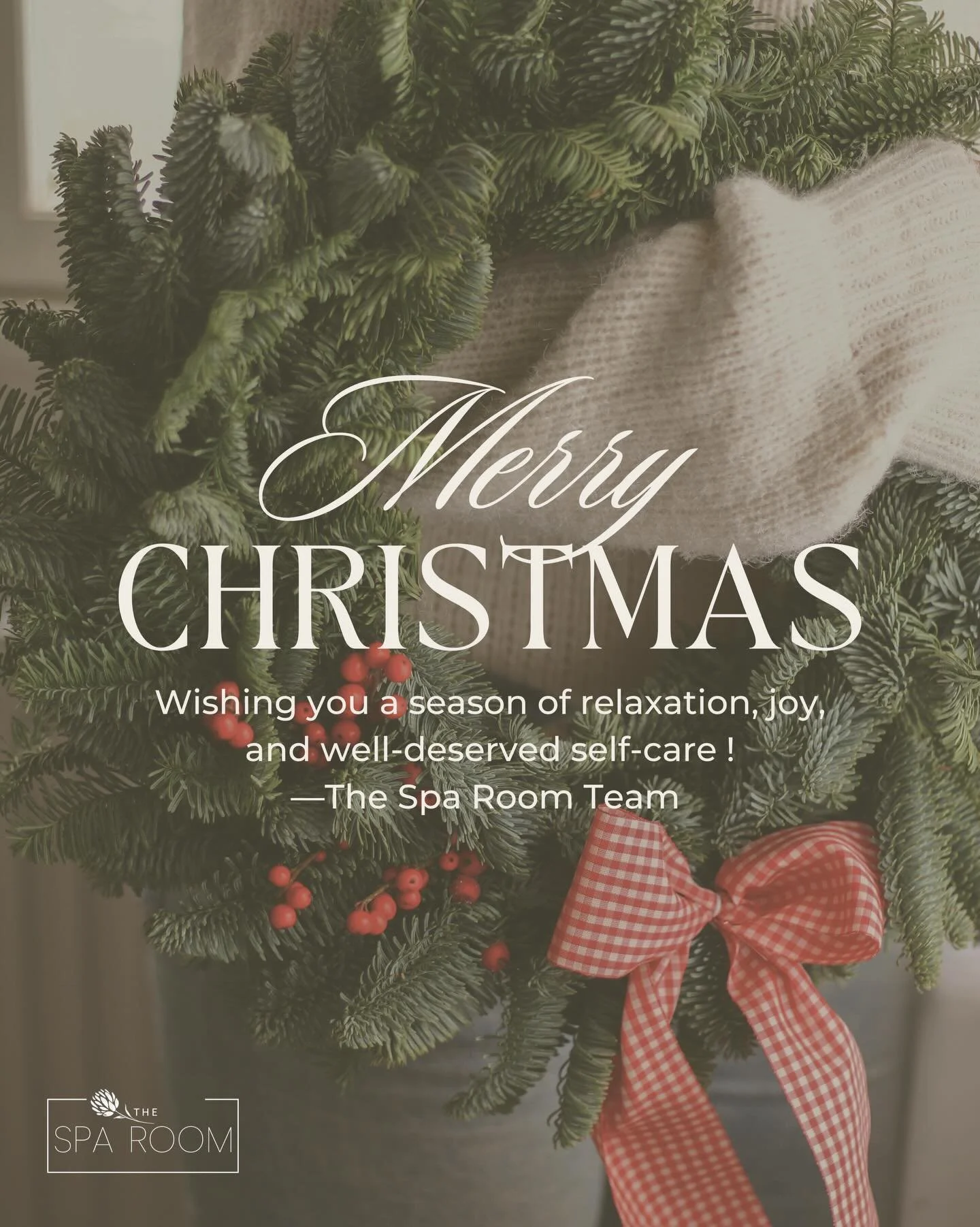 Merry Christmas 🎄
Wishing you a season of rest, renewal, and well-deserved self-care. With love,
The Spa Room Team.