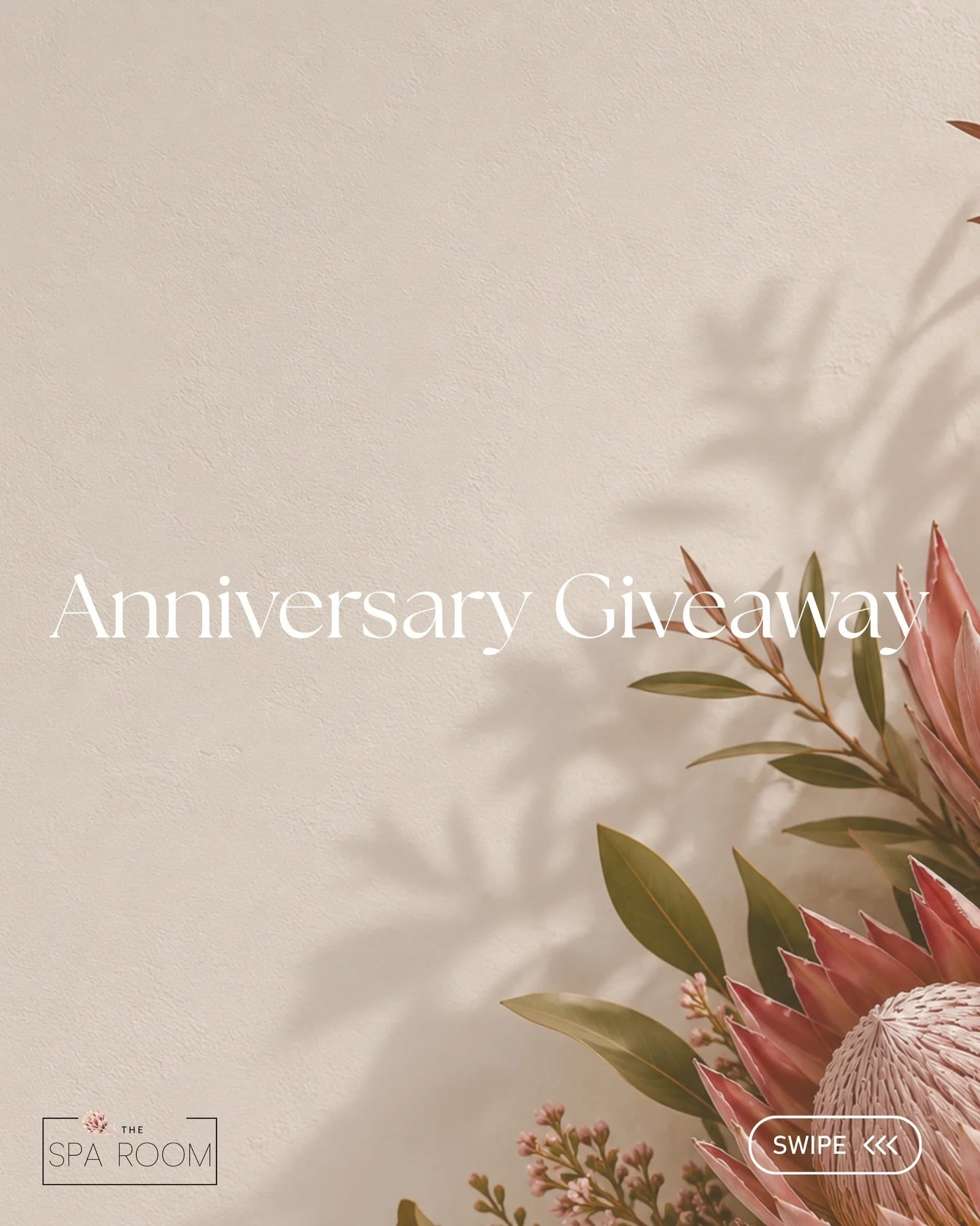We&rsquo;re celebrating 1 year of The Spa Room! ✨

To say thank you for your support, we&rsquo;re giving away a gift basket filled with some of our favourite products, plus a $100 gift card.

Like this post, share it to your stories and tag us, then 