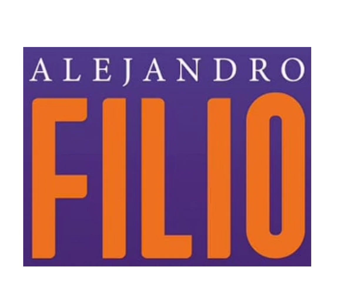 Logotipo de un libro titulado 'Flecio' de Alejandro.