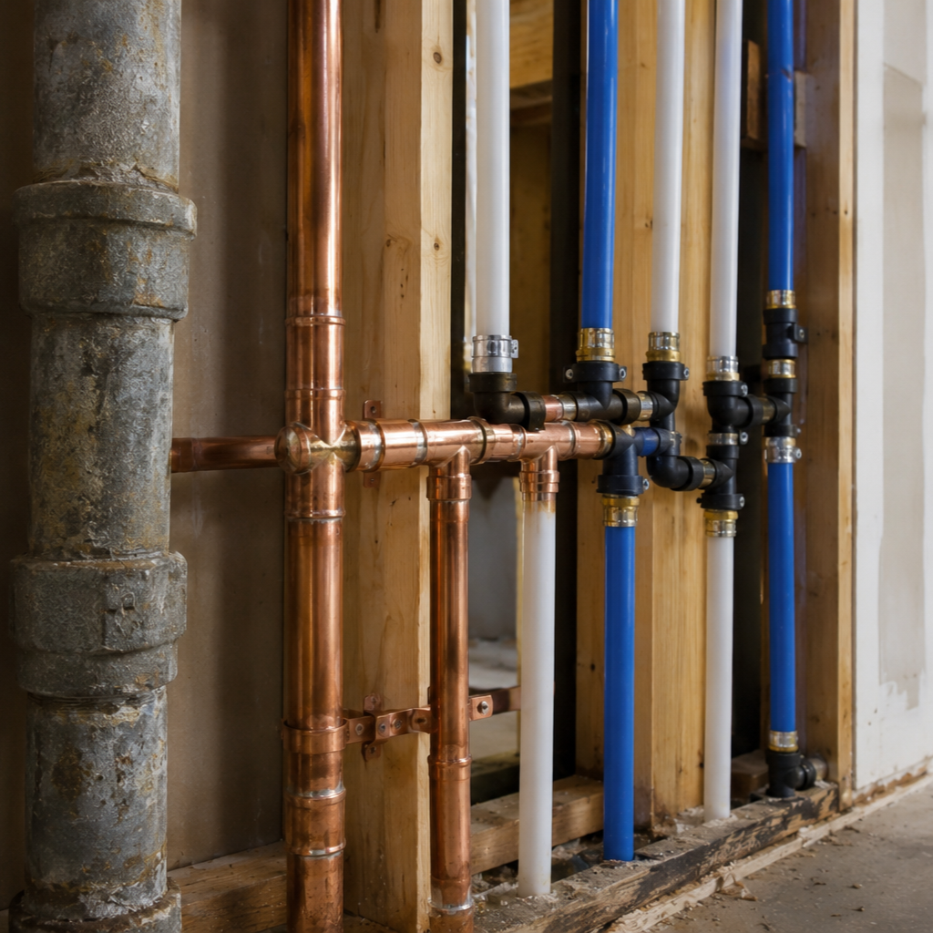 Galvanized vs PEX vs Copper: The Right Pipe for Your Repipe