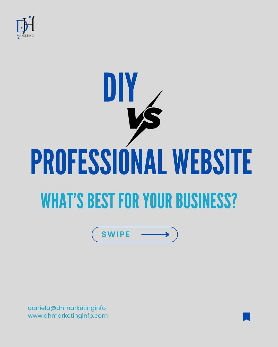 Your website is your online storefront 🖥️ 
But should you build it yourself.. or hire a pro?

DIY websites are cheap and quick ✅ but lack SEO and polish ❌

Professional websites cost more upfront 💰 but attract more clients and grow with your busine