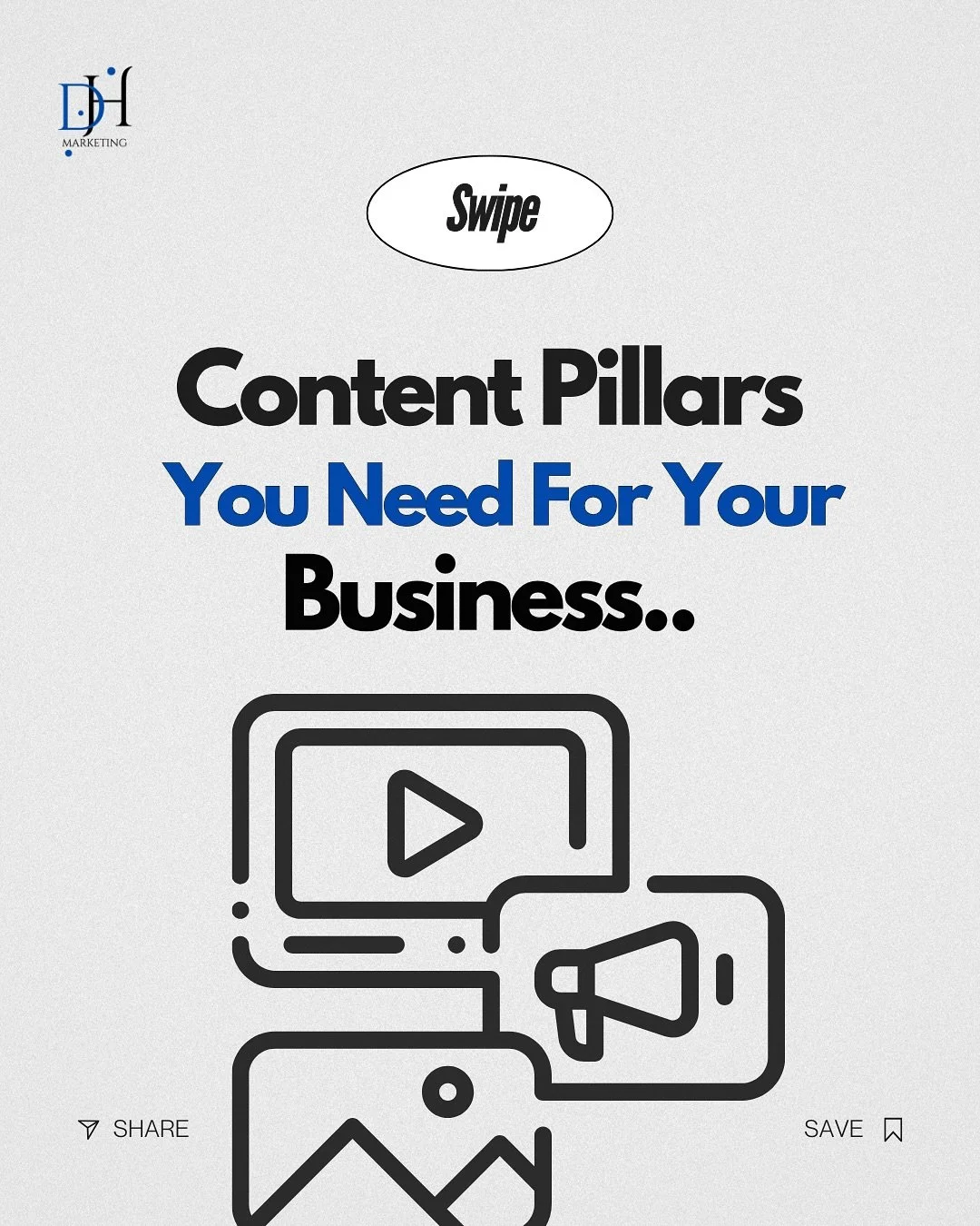 If your post feel random and aren&rsquo;t bringing in clients..
You might now have clear content pillars.

These categories keep your content balanced, strategic, and consistent 👇🏼

✏️ Educational&mdash; show your audience you know your stuff
💬 Pe