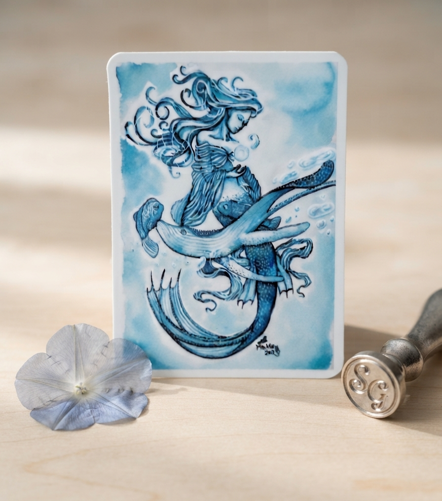 Mermaid Transparent Sticker