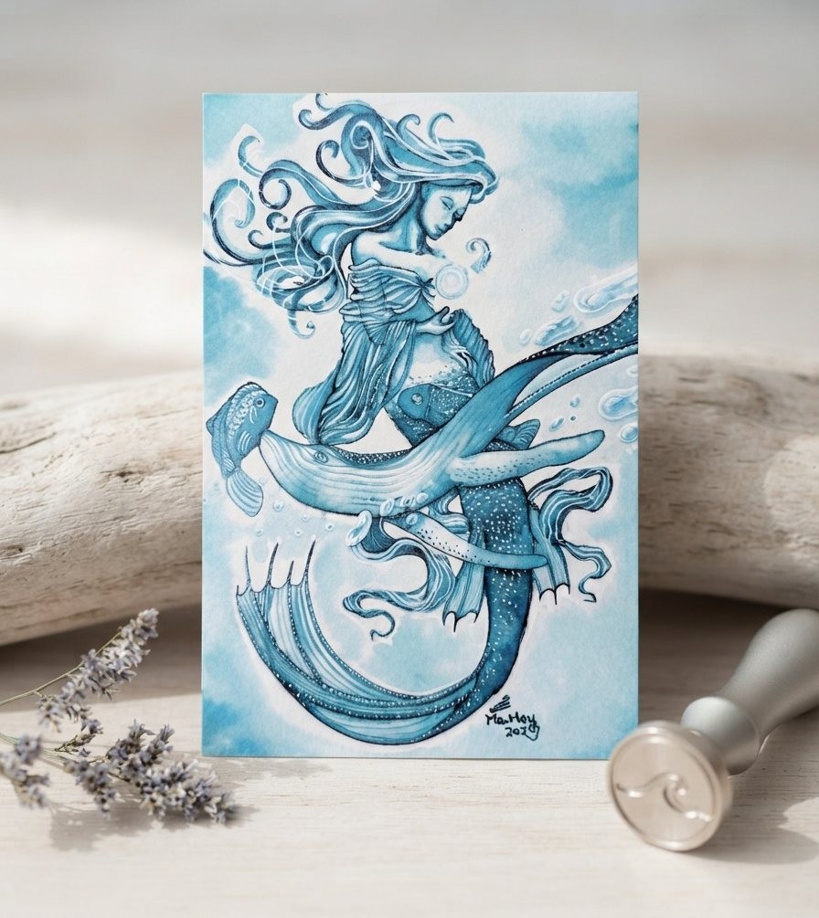 Mermaid Postcard