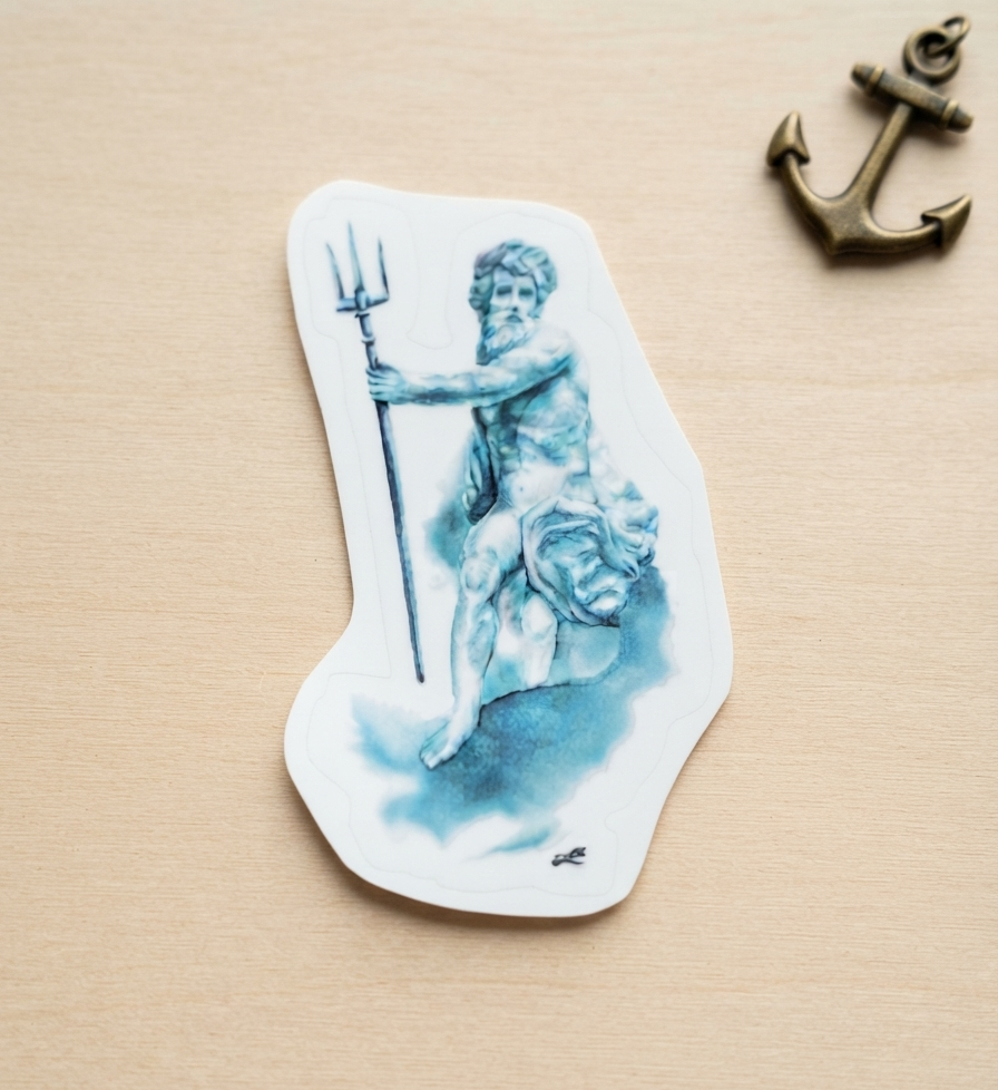 Poseidon Transparent Sticker