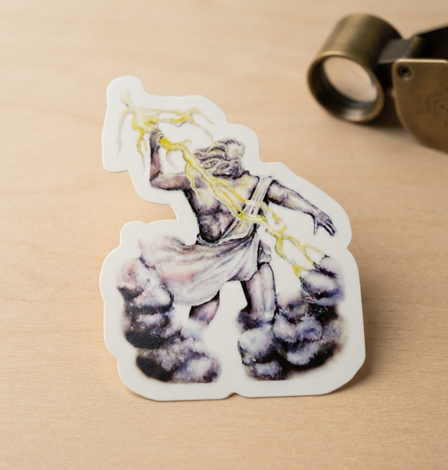 Zeus Transparent Sticker
