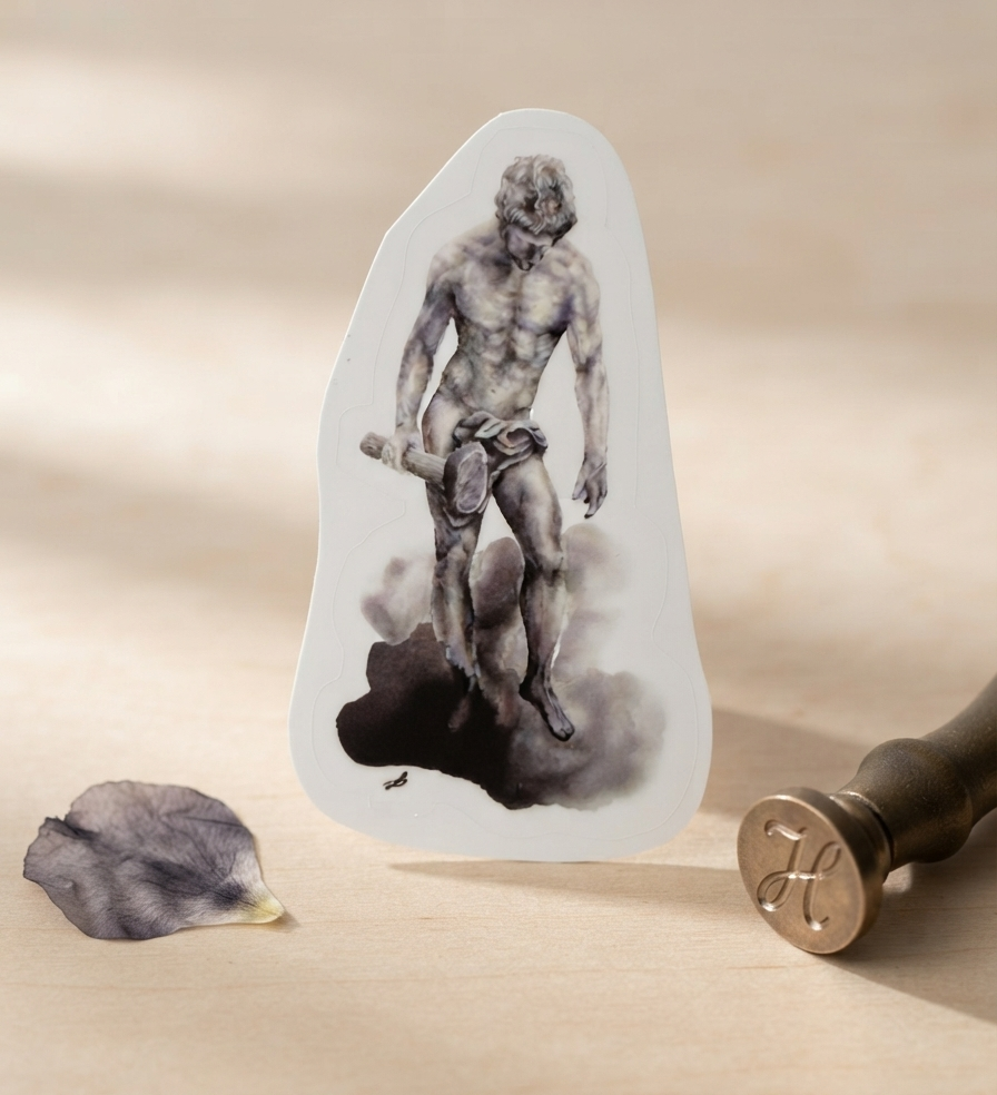 Hephaestus Transparent Sticker