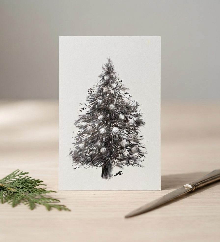 Christmas Tree Postcard