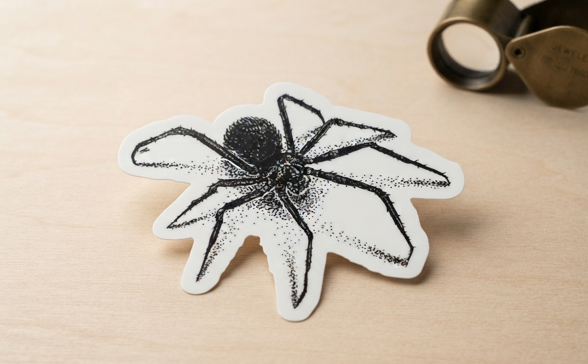 Spider Transparent Sticker