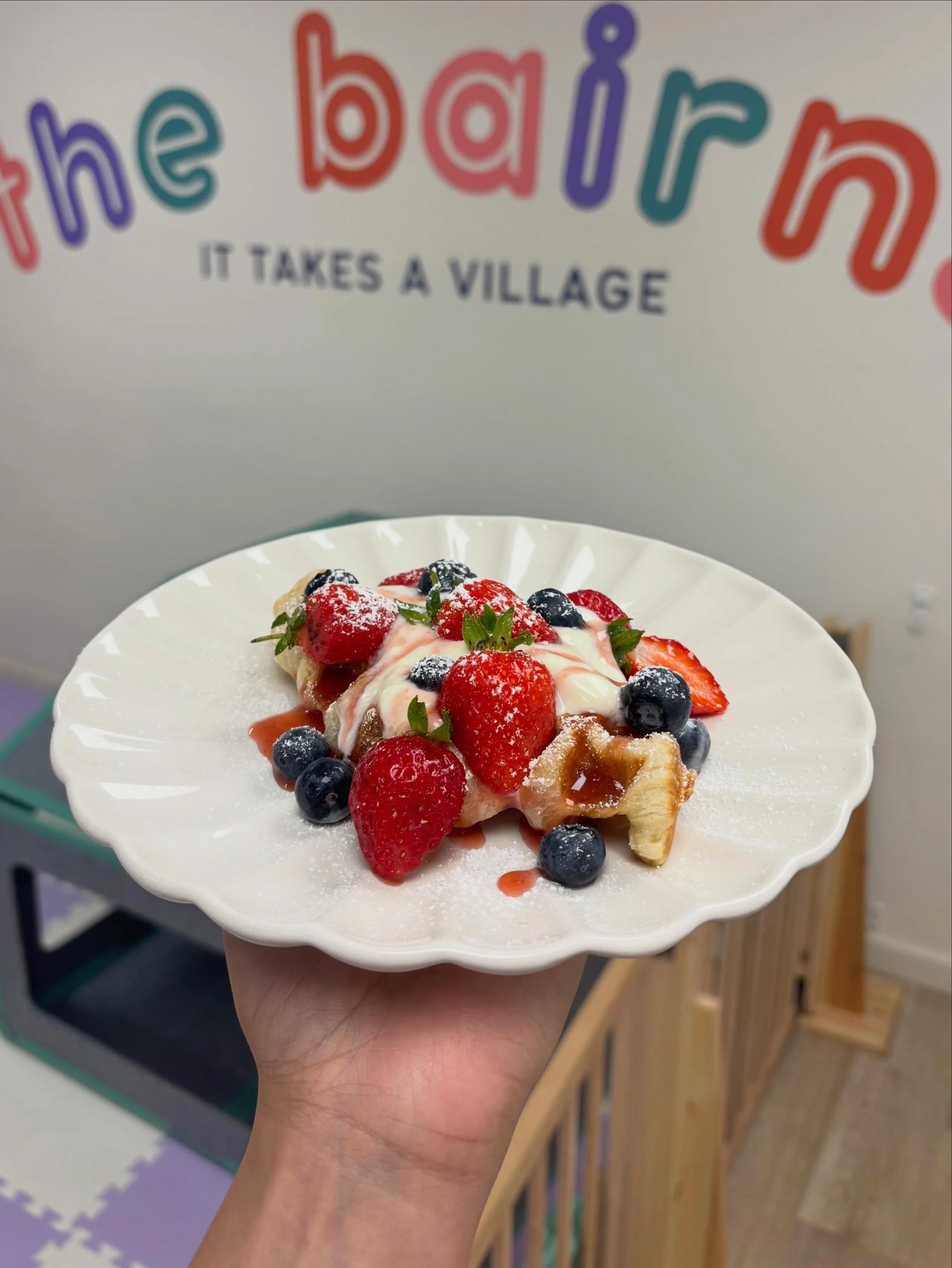 Just a hint of what&rsquo;s to come&hellip;all part of something NEW. 
 
The Croffle. Coming soon👀🥐

Available with:
- Yoghurt &amp; berries 
- Chocolate &amp; strawberry 
- Biscoff