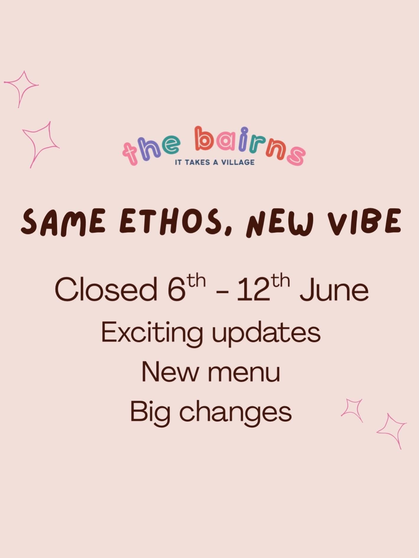 You&rsquo;ve only got just over 2 weeks to play at The Bairns as you know it👀 

BIG changes are coming, improving the way we run, adjusting to the current climate and most importantly being the best spot for families in the area🫶

We&rsquo;d love t