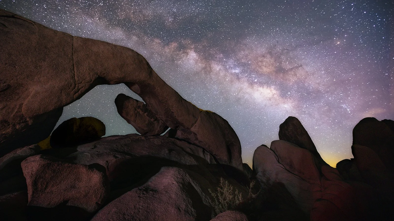  Milky Way at the Arch Rock, Joshua Tree National Park 