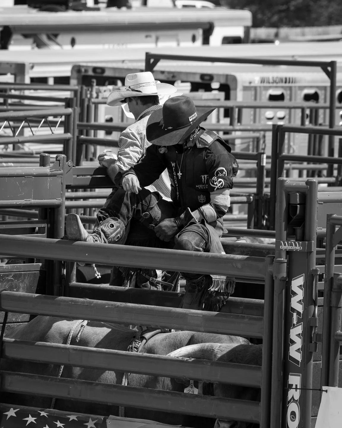 Rodeo Ride Waiting by Kristi Kotvis