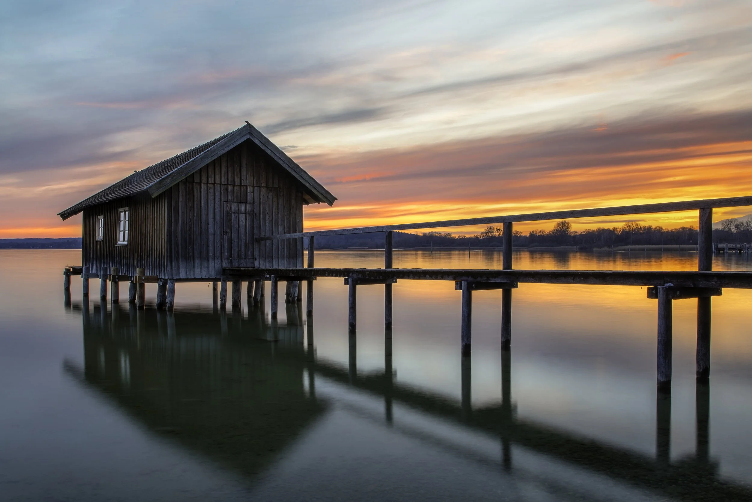 Print Color Open
  3rd Place 
  Boathouse at Ammersee  by  Vinay Sinha 