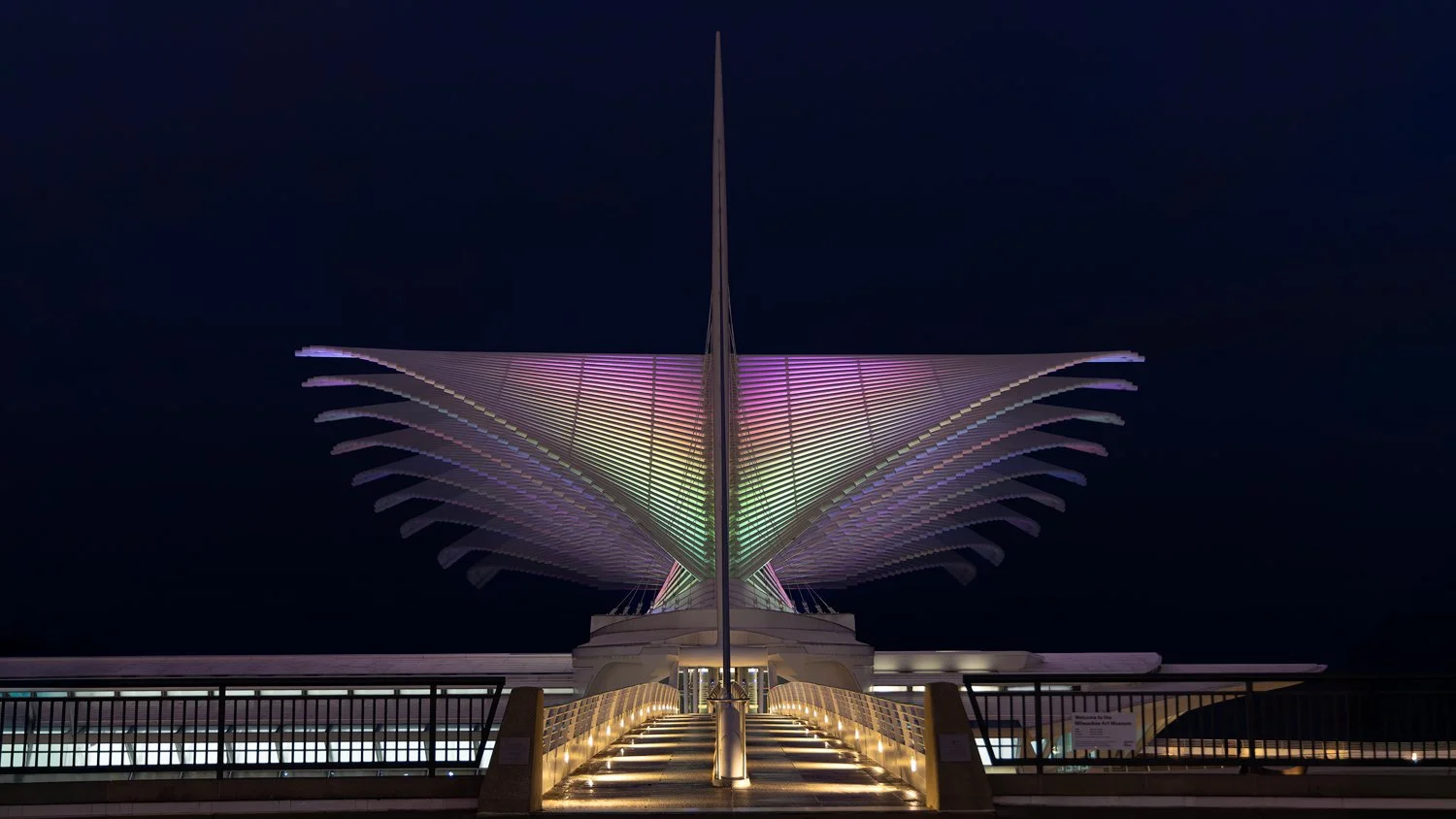  Milwaukee Art Museum at Night 
   Photography By Drema  
