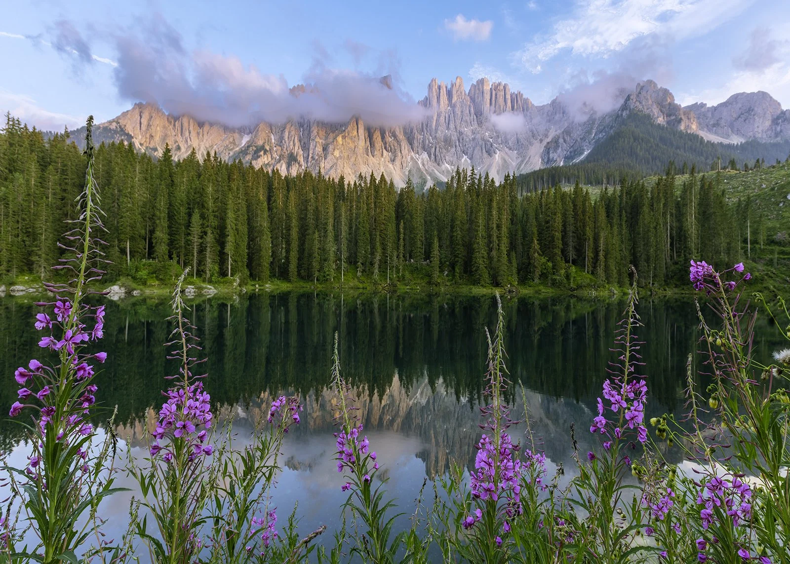  Lago di Carezza, Dolomites, Italy 