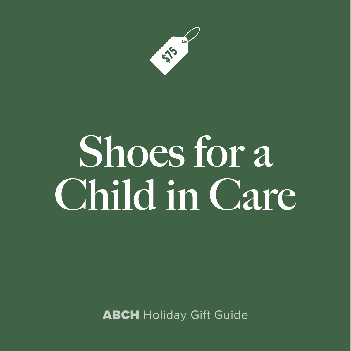 Shoes  for a foster child