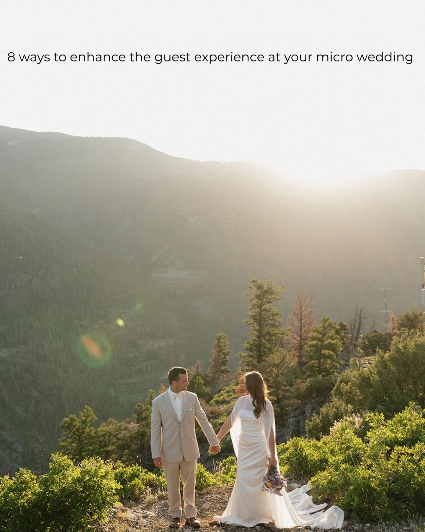 Planning an intimate micro wedding in the mountains has so many perks - slower pace, more intentionality, &amp; better views (to name a few) but I don&rsquo;t treat wedding planning the same for smaller weddings. You can&rsquo;t just invite 200 peopl