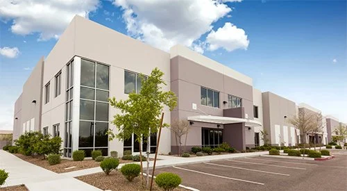 Corporate building covered by business property insurance in Redding, CA