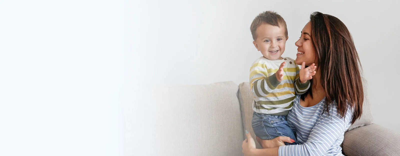 Mother and child covered by life insurance in Redding, CA