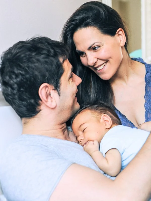 Parents and child covered by life insurance with Farmers Insurance Agent in Redding