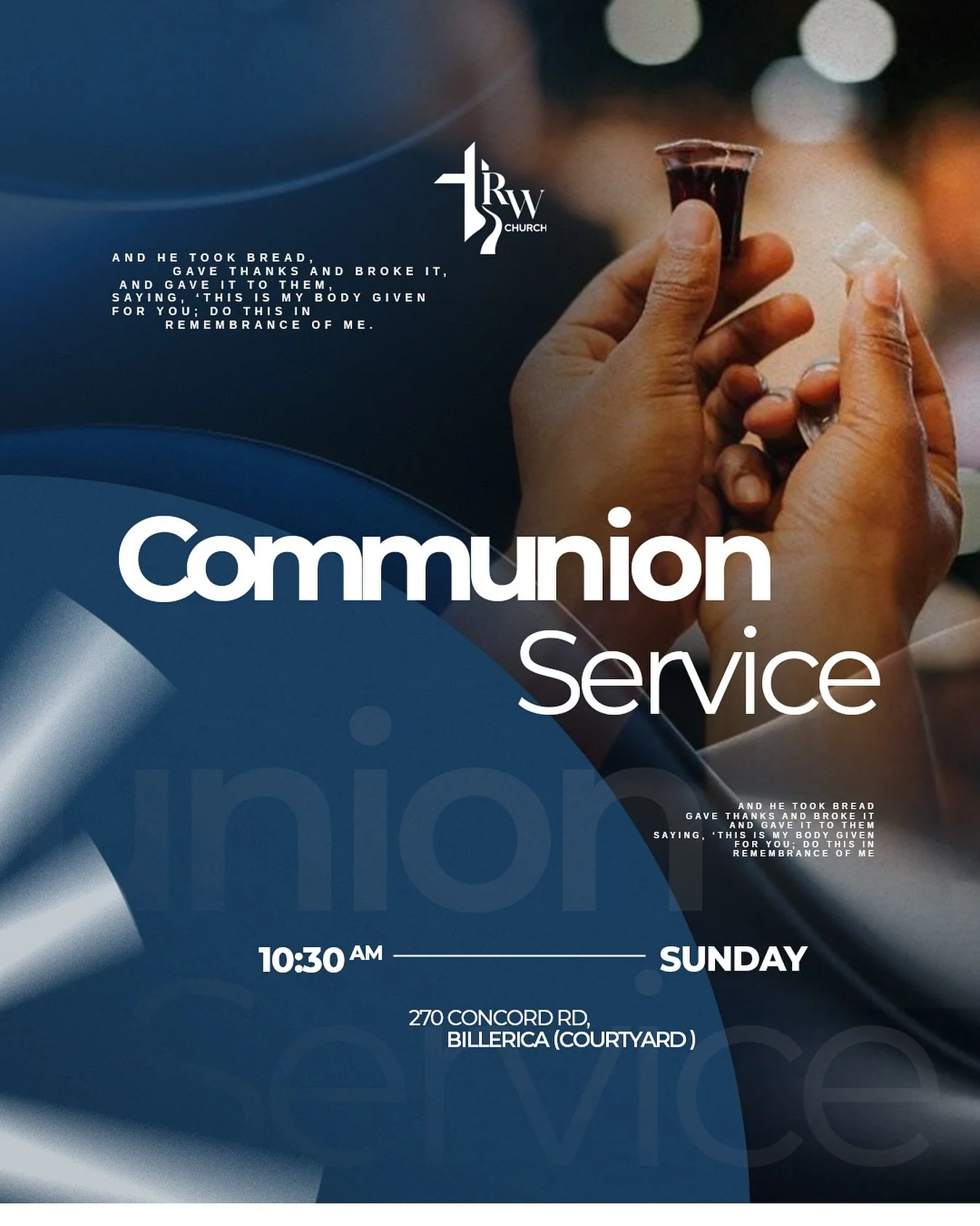 Sunday is the day to be in the House of the Lord! 
Tomorrow we&rsquo;ll have a very special Communion Service 🕊️🍞🍷
Each service has been marked by the living presence of God among us &mdash; the Lord has revealed Himself with power, grace, and fel