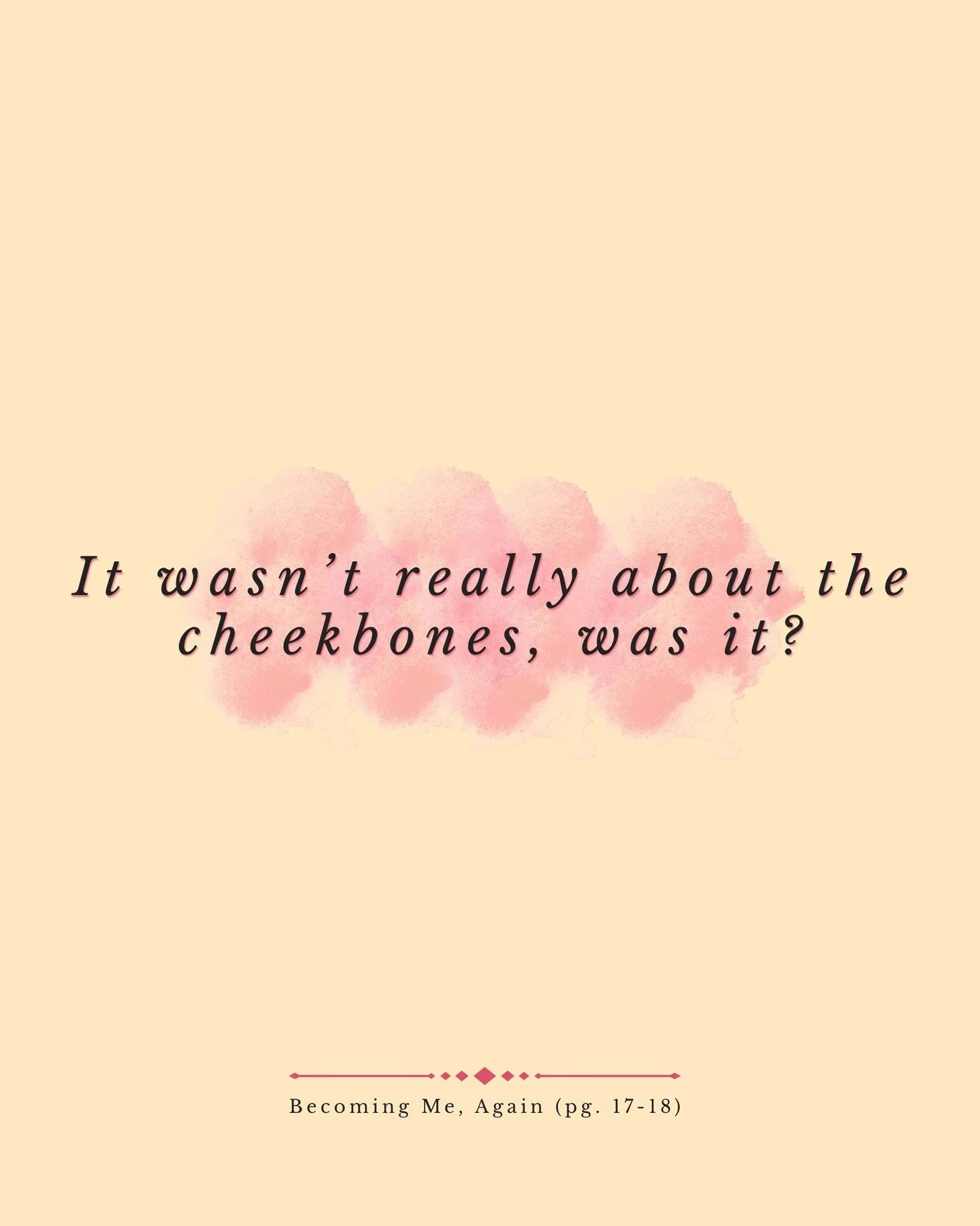 Sometimes it&rsquo;s not really about the flaw.
It&rsquo;s about the way it&rsquo;s seen.
The meaning attached to it.

What feels obvious to one person
might be invisible to everyone else.

But when a thought repeats enough times,
it starts to feel t