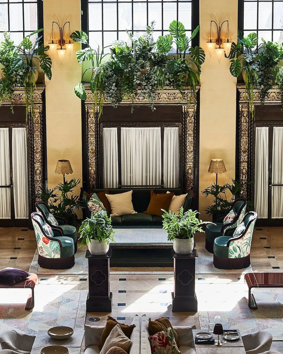 An already stunning space we had the pleasure of reimagining with playful pattern,swaths of cream, and curvy silhouettes creating an eclectic, sophisticated experience that speaks to both the mature and the emerging
