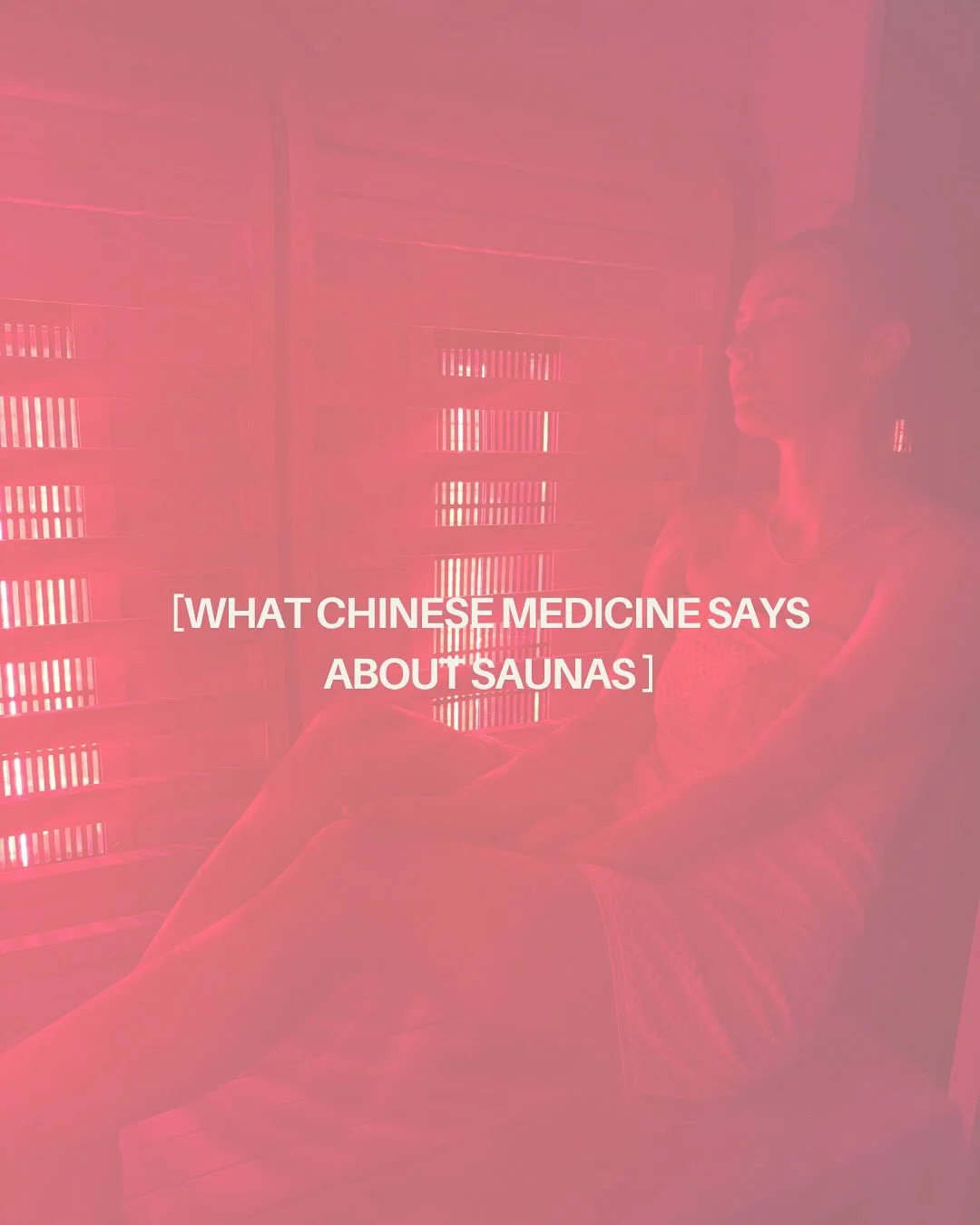 It&rsquo;s Yin season &mdash; shorter days, colder temps, slower energy. 
Even on an island in the middle of the pacific, you can feel the air change. It&rsquo;s subtle but it&rsquo;s definitely a shift. And your body feels it too. 

Infrared sauna +