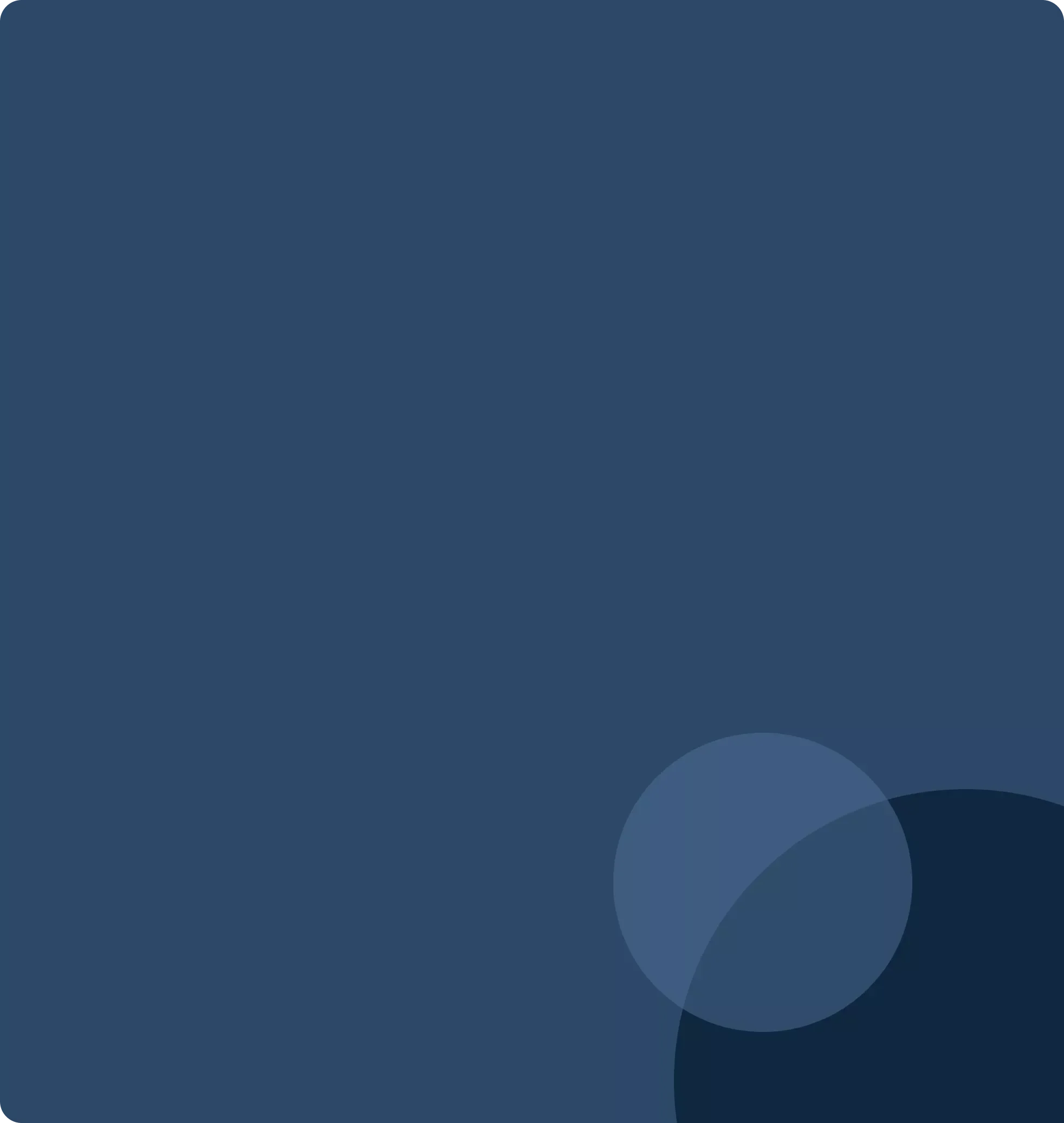 Abstract dark blue background with overlapping translucent circles.