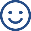 Smiley face icon with a simple, happy expression.