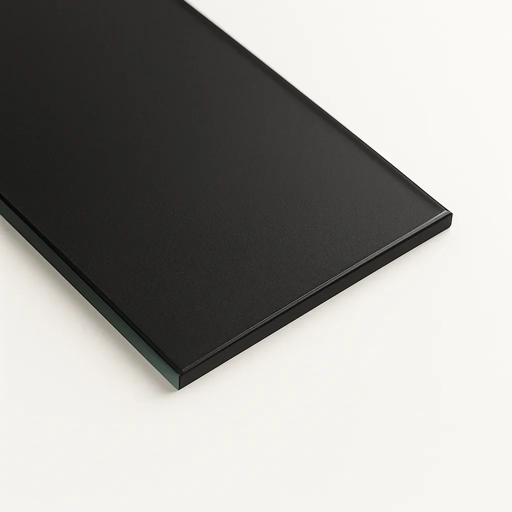 Vidrio pintado con pintura a base de agua para aplicaciones decorativas y arquitectónicas.