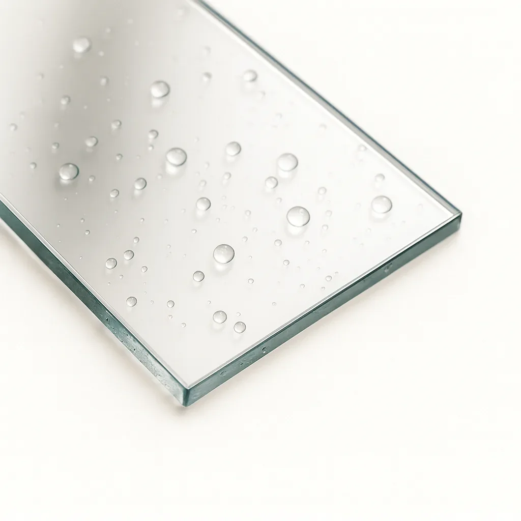 Vidrio anti sarro que reduce manchas de agua y facilita la limpieza.