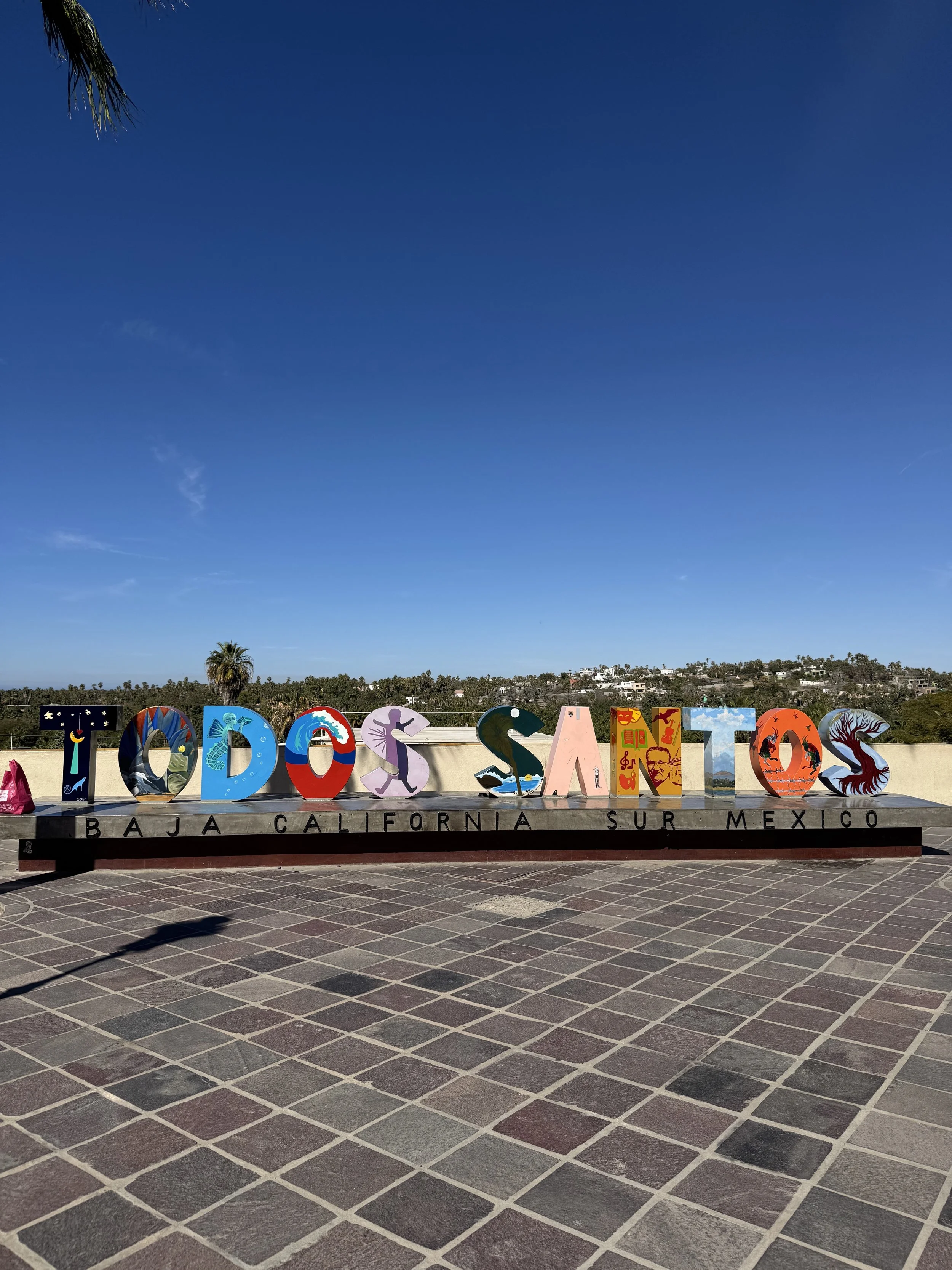 Todos Santos sign