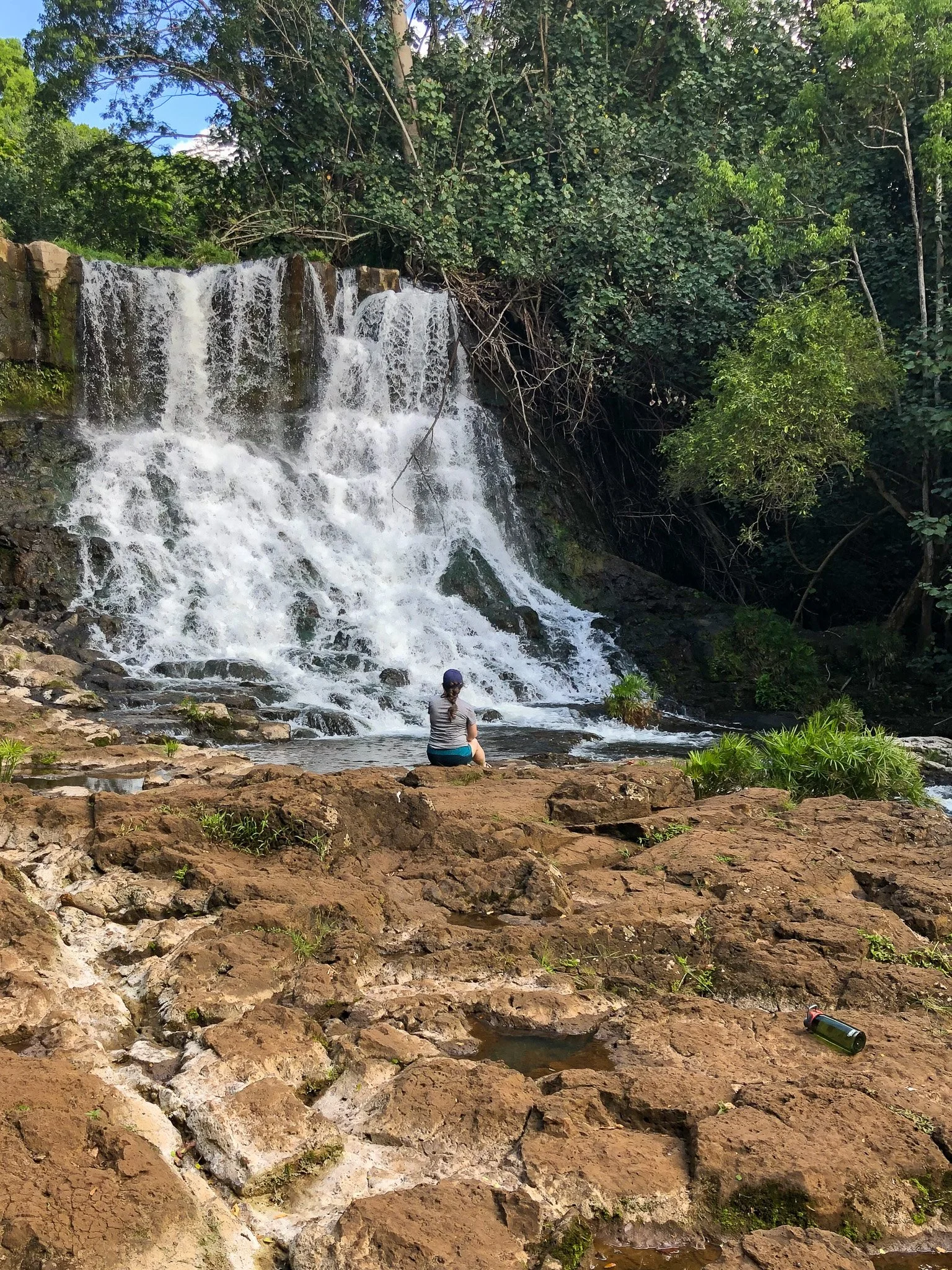 author at Hoʻopiʻi Falls in Kauai HI