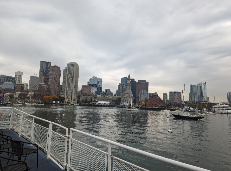 Boston skyline from the ferry -Crissy R.