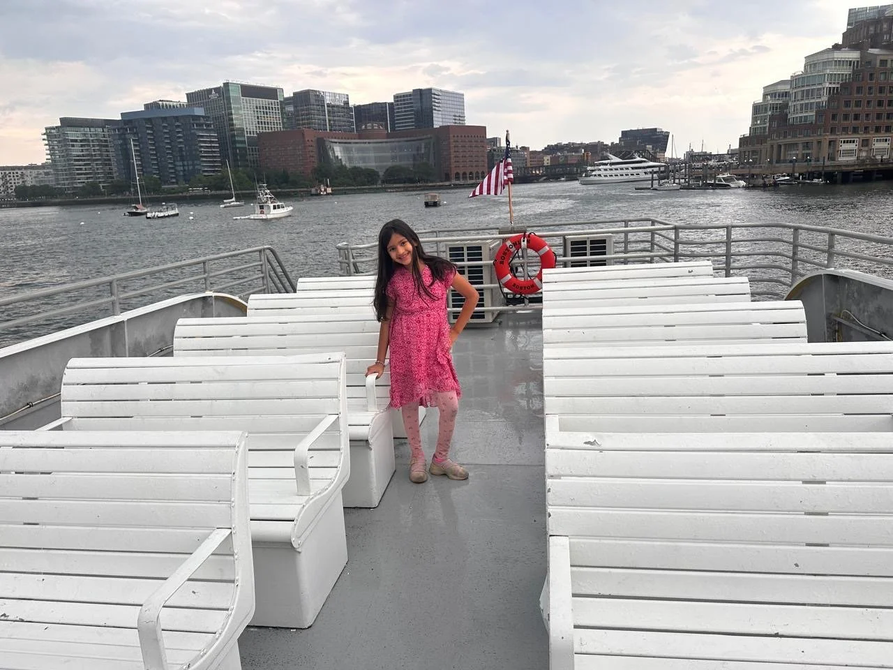 Juhee on the ferry. -Dhwani A.
