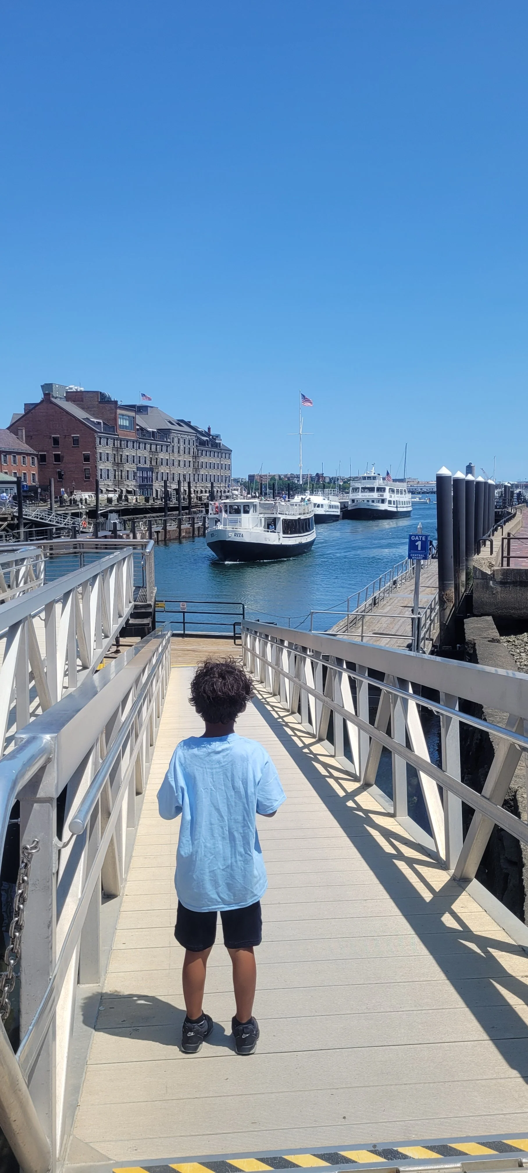 On his way to Charlestown. -Nivaldo C.