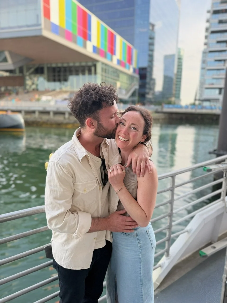 Engaged at the ferry!! - Kena D. & Ben P.