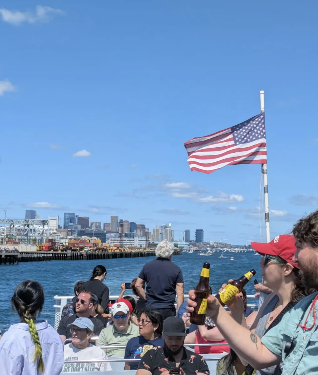 People on board the ferry enjoy this rare opportunity. -@dreamingofdesigns