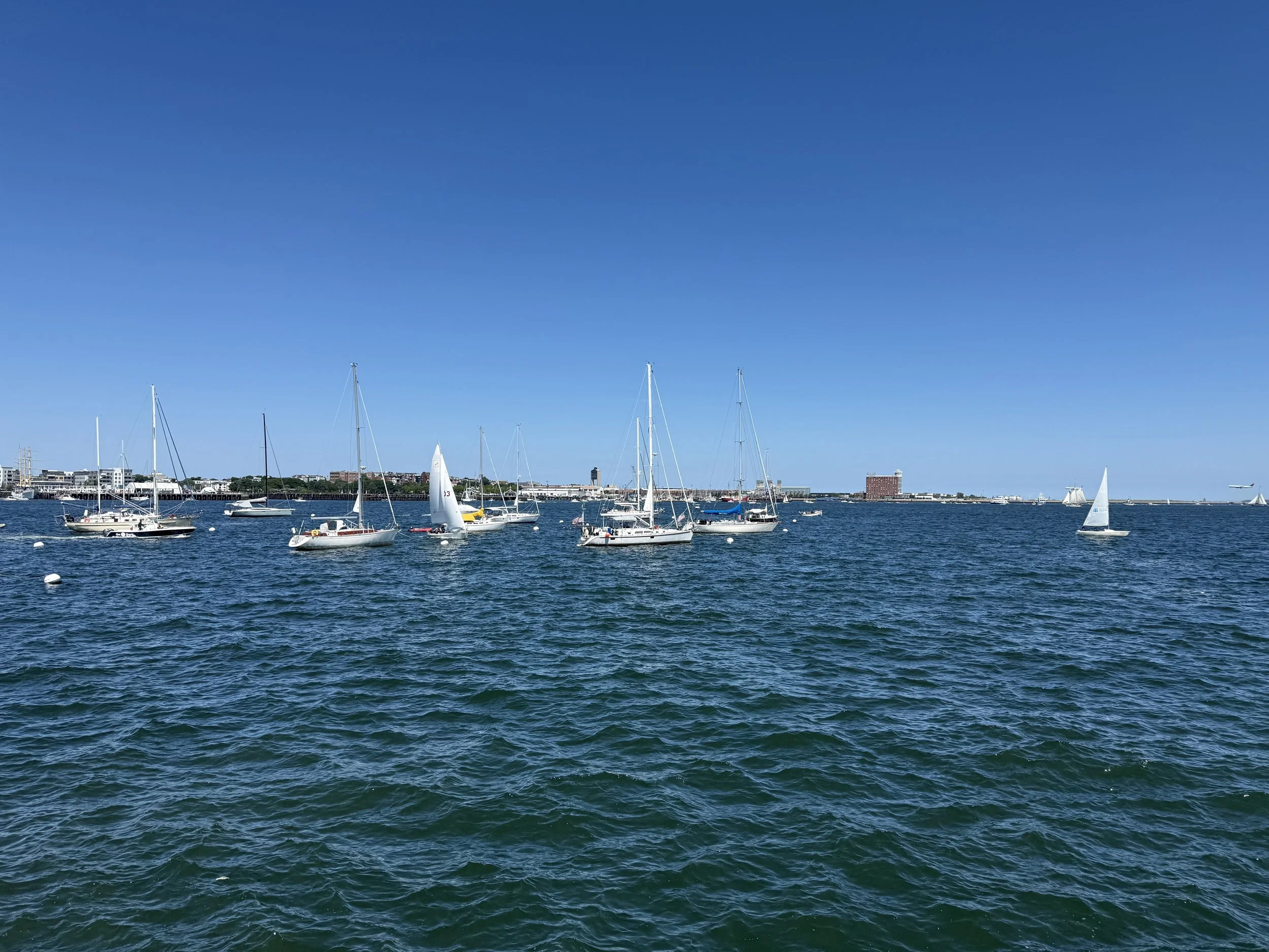 The sky meets the pure sea & in endless blue every sail tells a story to be strong and happy. -Arc V.