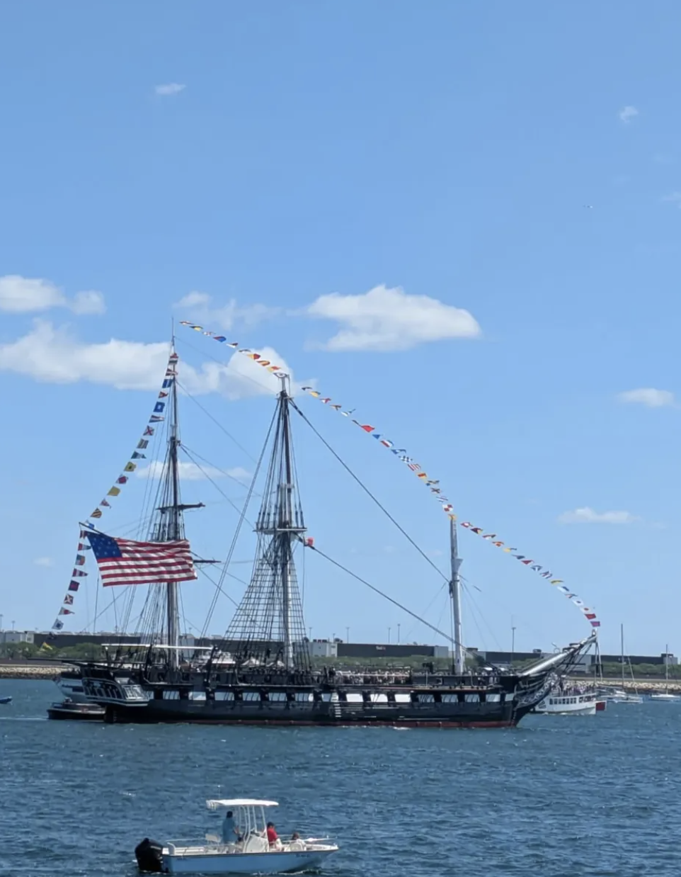One of two Naval ships accompanying Old Ironsides. -@dreamingofdesigns