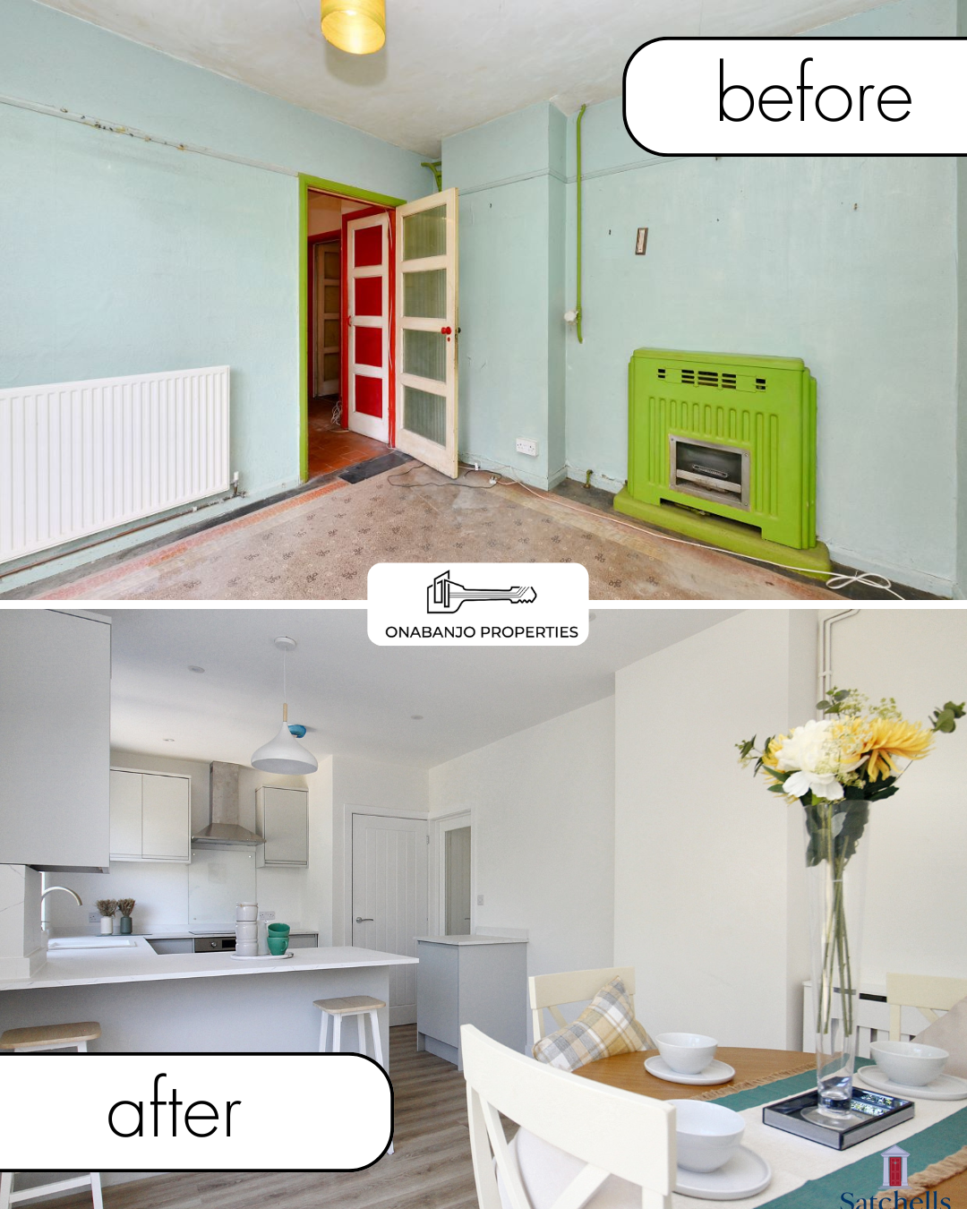 Open plan dining room 