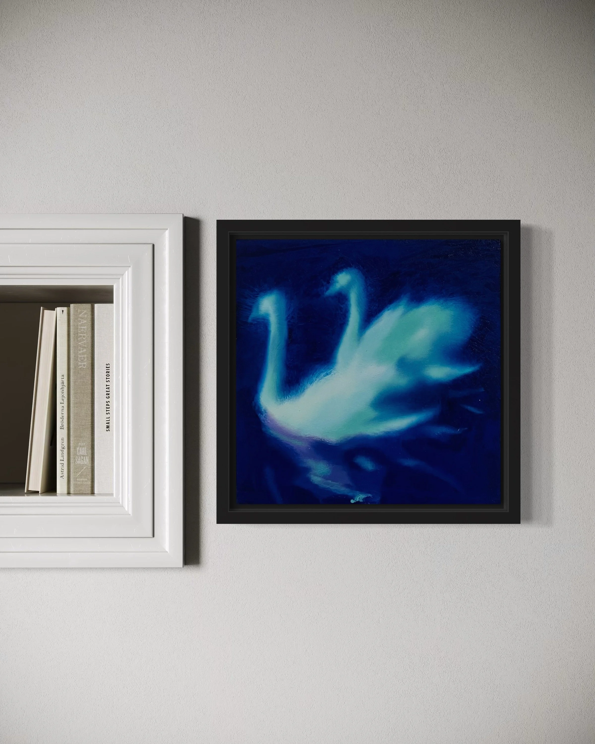 "Odette 5" 8 x 8 " Oil on Wood Panel, AVAILABLE $250