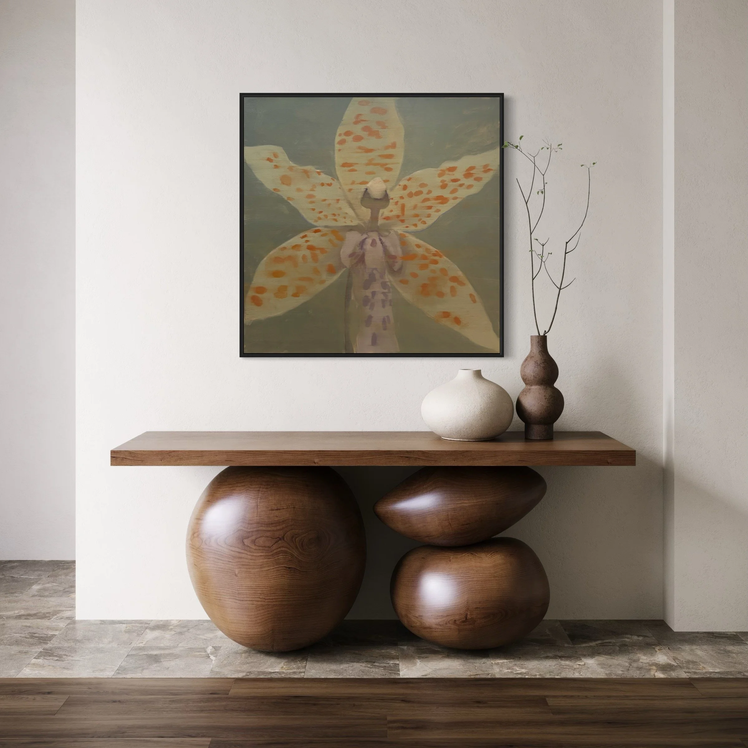 "Orchidaceae 15" 36x36, Oil on Canvas, AVAILABLE