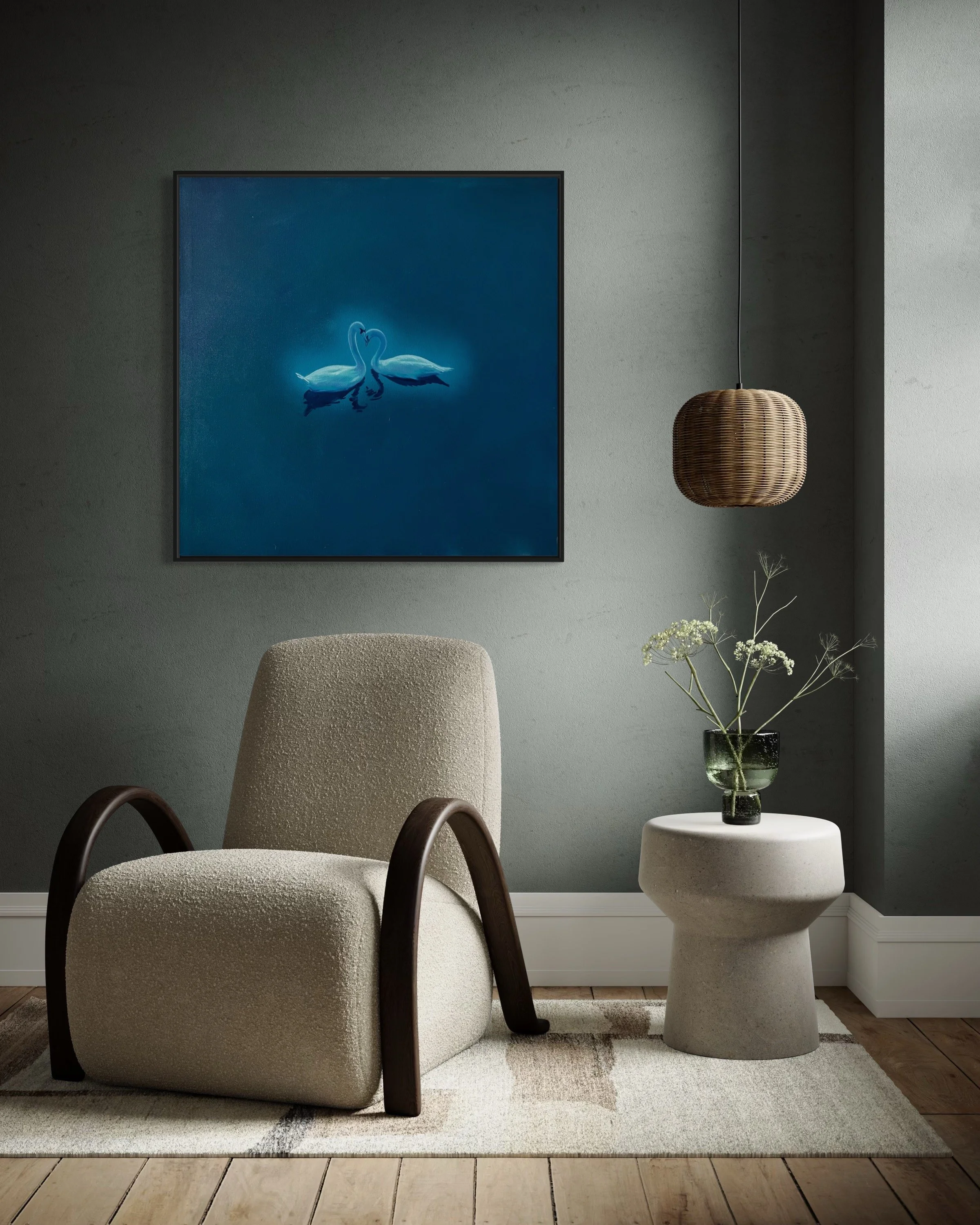 "Where We Meet, 2" 36x36, Oil on Canvas, AVAILABLE