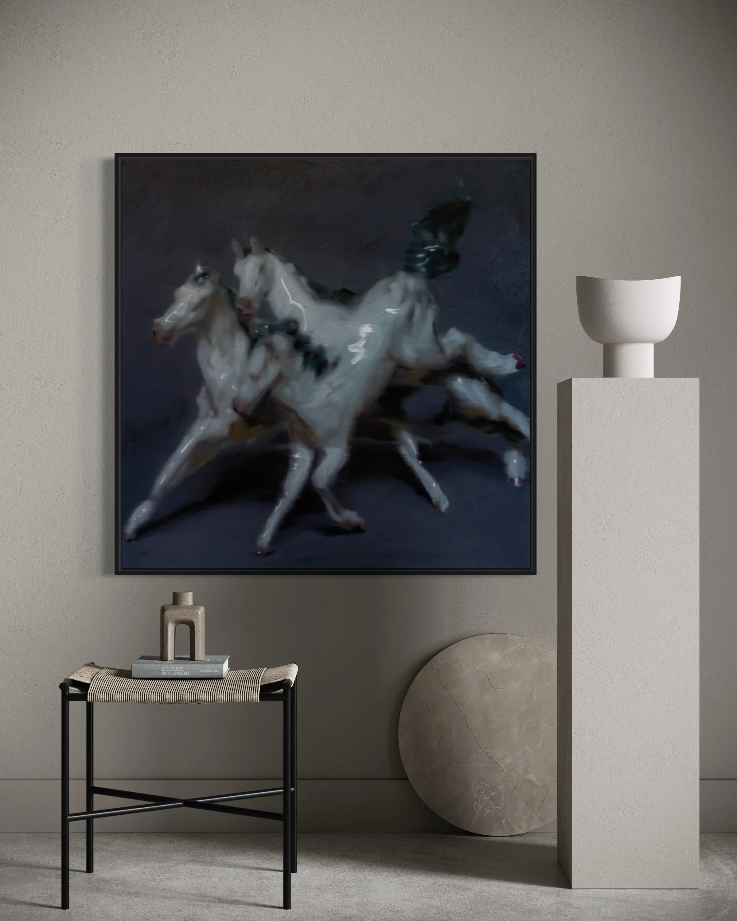 "Stampede" 36x36, Oil On Canvas RESERVED